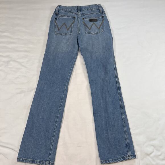 Wrangler Retro® Slim Straight Jeans Boys Size 12 Regular Blue Denim 112335642 - Picture 10 of 13